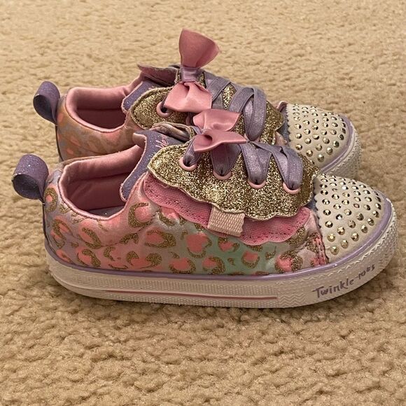 Skechers Twinkle Toes shoes. Girl Sz 10 - Picture 8 of 12